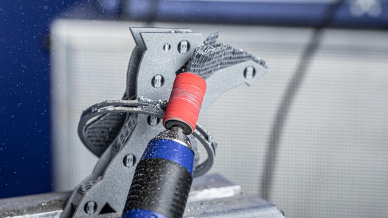 Abrasive spiral bands