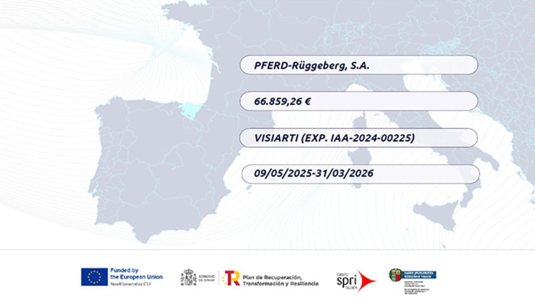 Concedida subvención al proyecto VISIARTI de PFERD-Rüggeberg, S.A.